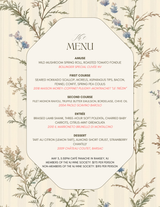 Spring Closing Dinner Café Panache